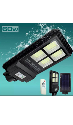 ไฟถนนโซล่าเซลล์ 60w jd9960